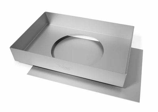 Traybake Tin with Loose Base -12 x 8 x 2 inch By Silver wood