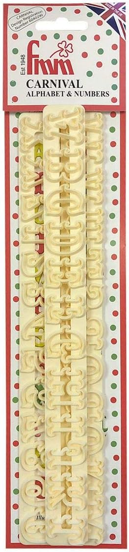 FMM Carnival Font 3-Piece Cookie Cutter Set