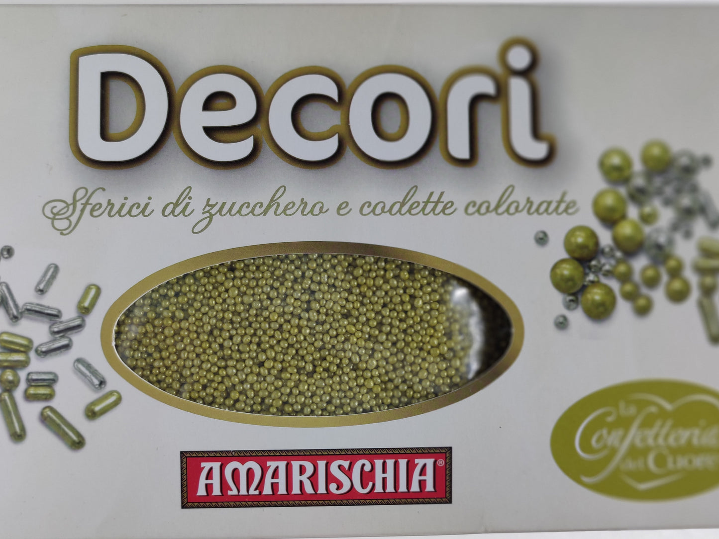 Amaricshia SUGAR BALLS / DRAGEE Gold 4mm --75g / 1kg