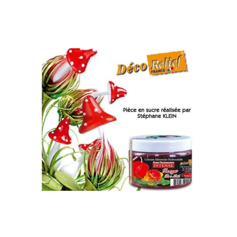 DECO RELIEF COLOUR INTENSIVE WATER SOLUBLE FOOD COLOUR -Santa Claus Red -50g #INT51