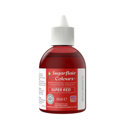 Sugarflair Max Concentrate Liquid Colour – Super 60ml CHOOSE A COLOUR