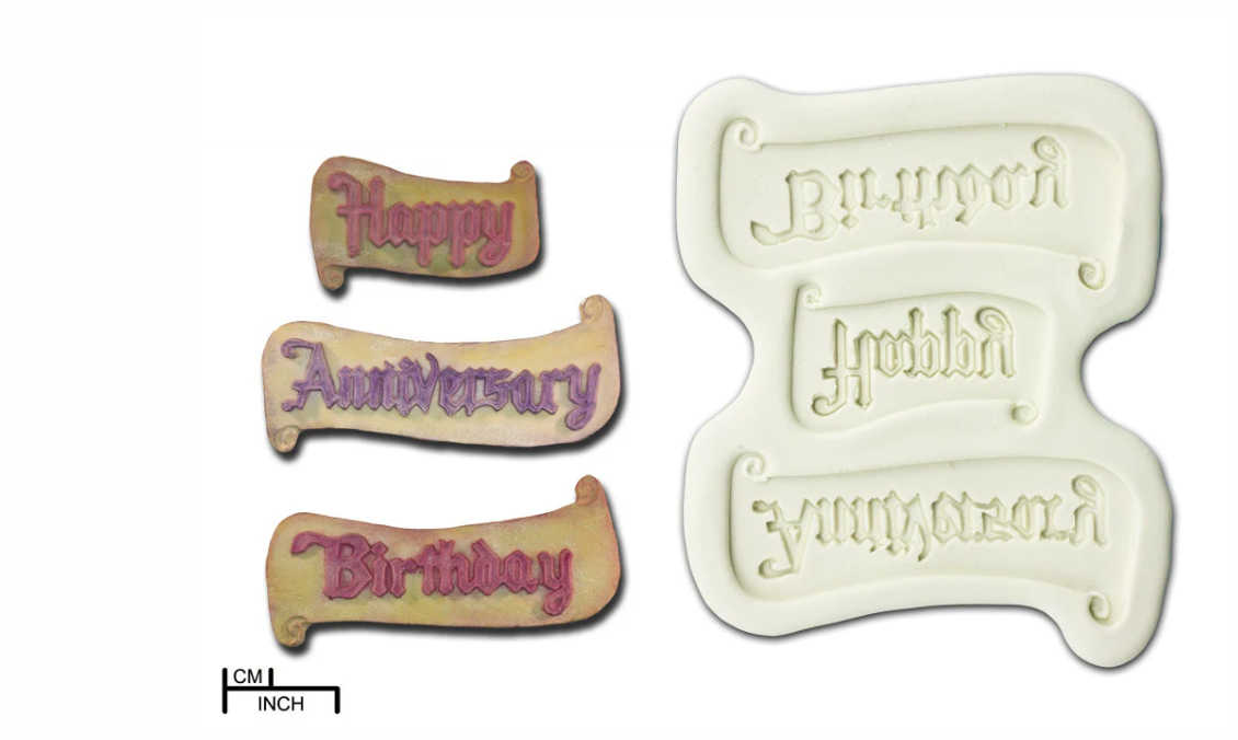 Happy birthday / Aniversary mould DPM