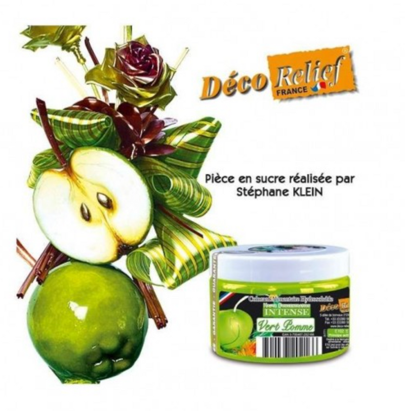 Intense Food Colour-Deco Relief H/C Food Colour  -Apple Green -50g  INT71