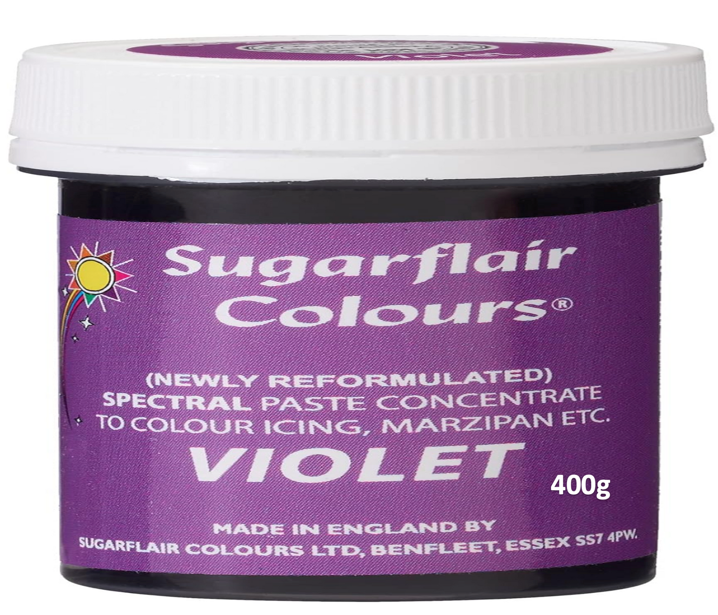 SUGARFLAIR SPECTRAL PASTE 400G -CHOOSE A COLOUR