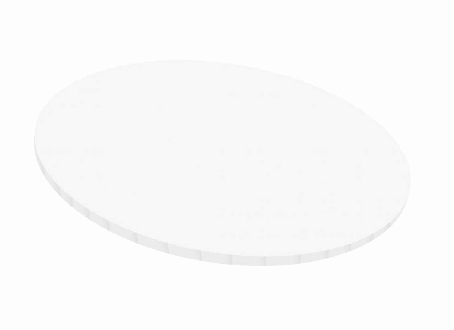ROUND Masonite Board (10mm) GLOSSY WHITE (MDF) CHOOSE A COLOUR AND SIZE