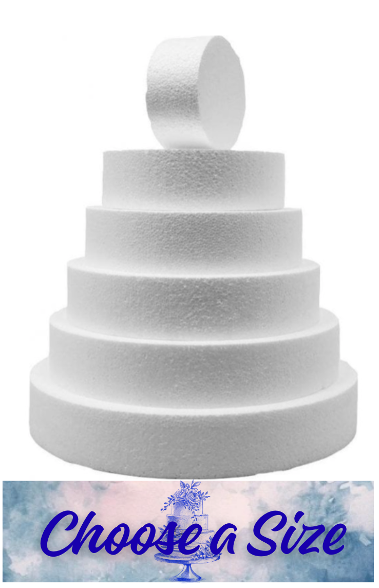 Dummy/Polystyrene Round -Straight Cut-- CHOOSE YOUR SIZE