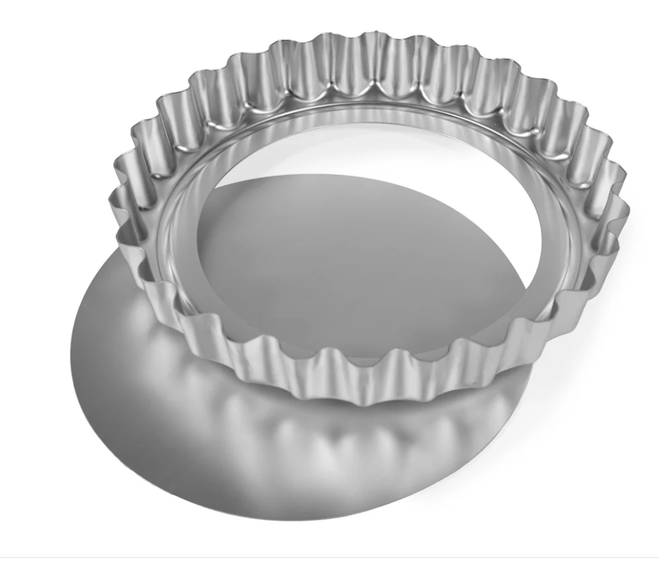 7inch Deep Fluted Flan, Loose Base Silverwood