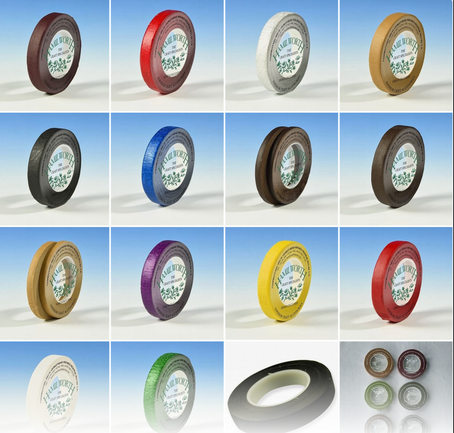 HAMILWORTH FLORAL TAPE- CHOOSE A COLOUR & SIZE