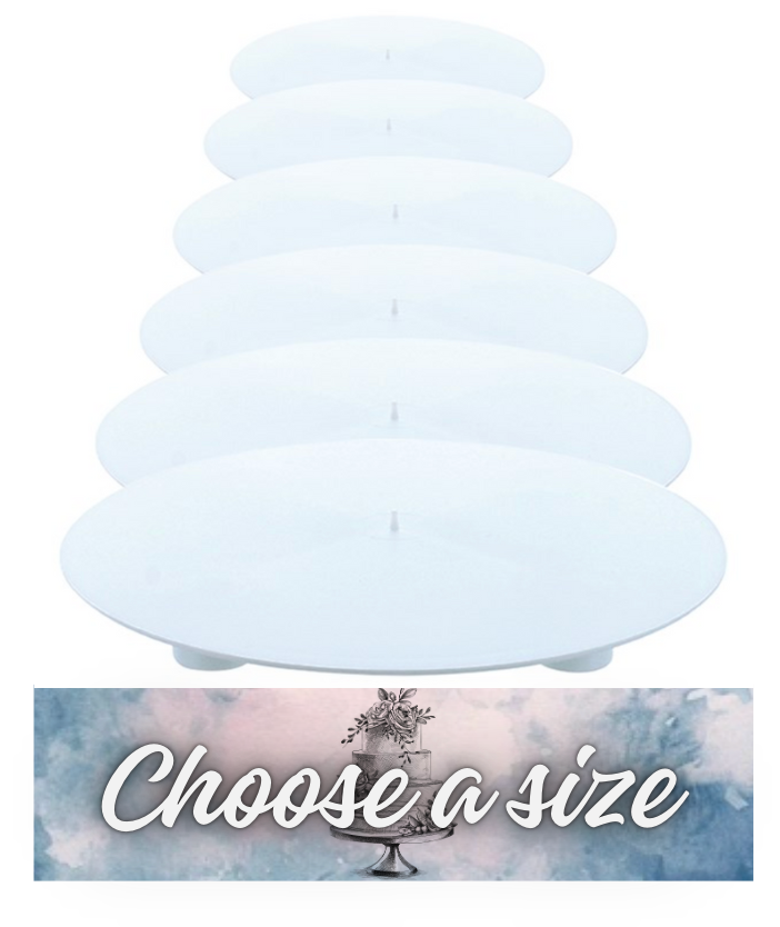 Separator White Cake Plates