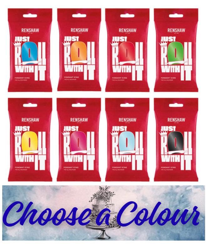 Renshaw 250g- Ready to Roll Icing CHOOSE A COLOUR