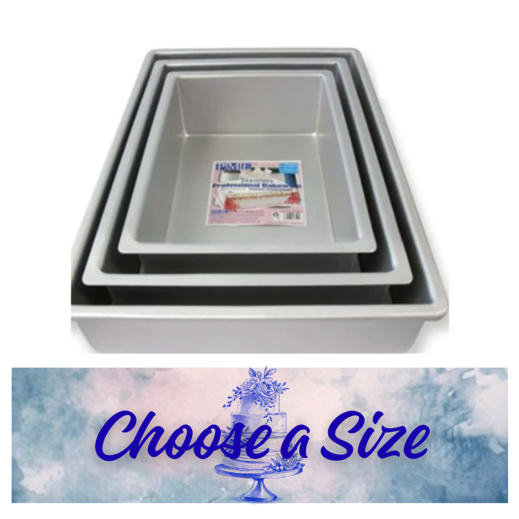 OBLONG/RECTANGULAR CAKE BAKING TIN-PME --CHOOSE A SIZE