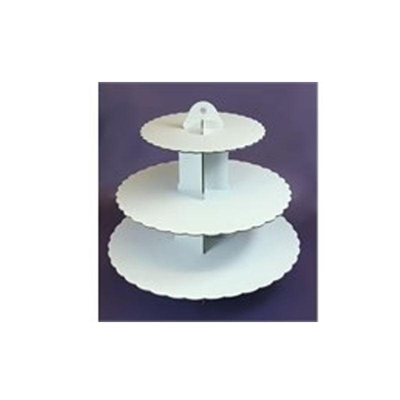 Three Tier Cupcake Stand - White