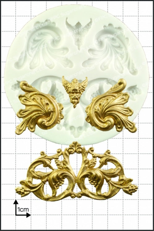 FPC Foliate Scrolls Silicone Mould