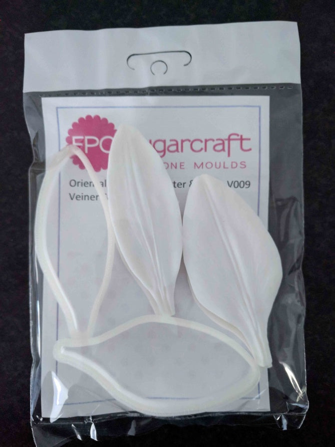 Oriental Lily Petals Cutter & Veiner Set V009