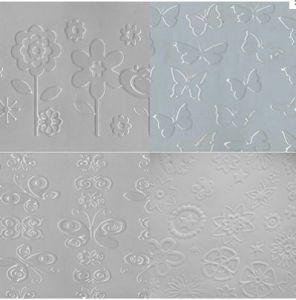 CK PRODUCTS--Impression Mats Assorted Butterflies and Flowers # 35-2785 Set of 4