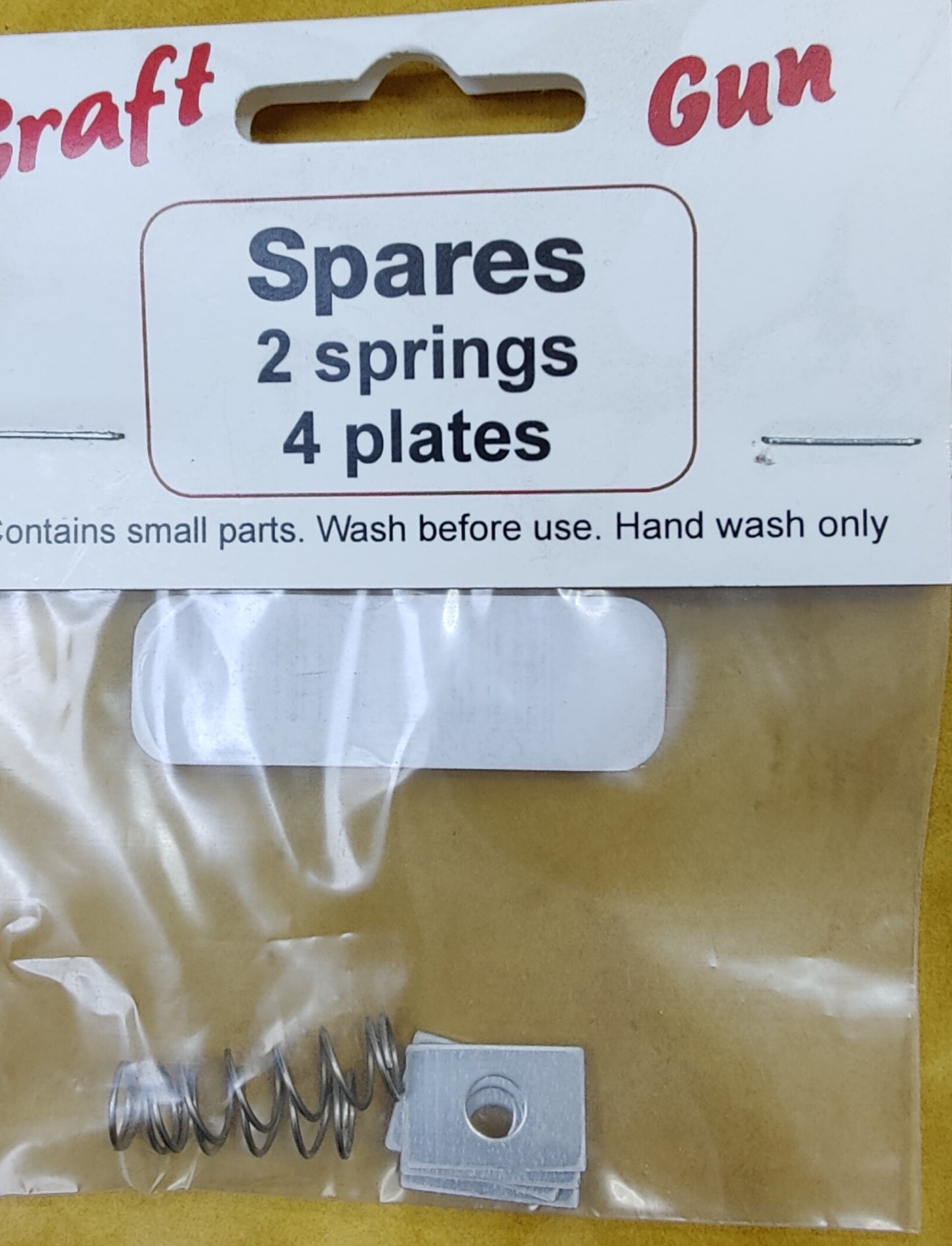 Craft gun spares 2 spring & 4 Plates