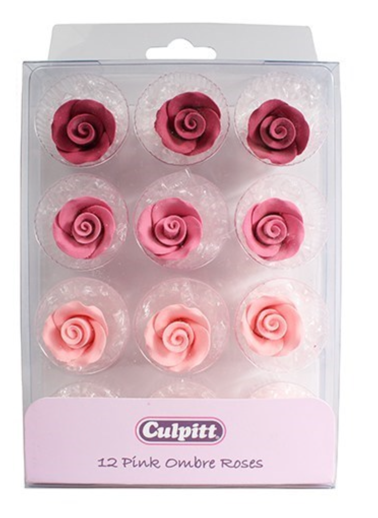Sugar Roses- 12 Piece -20mm