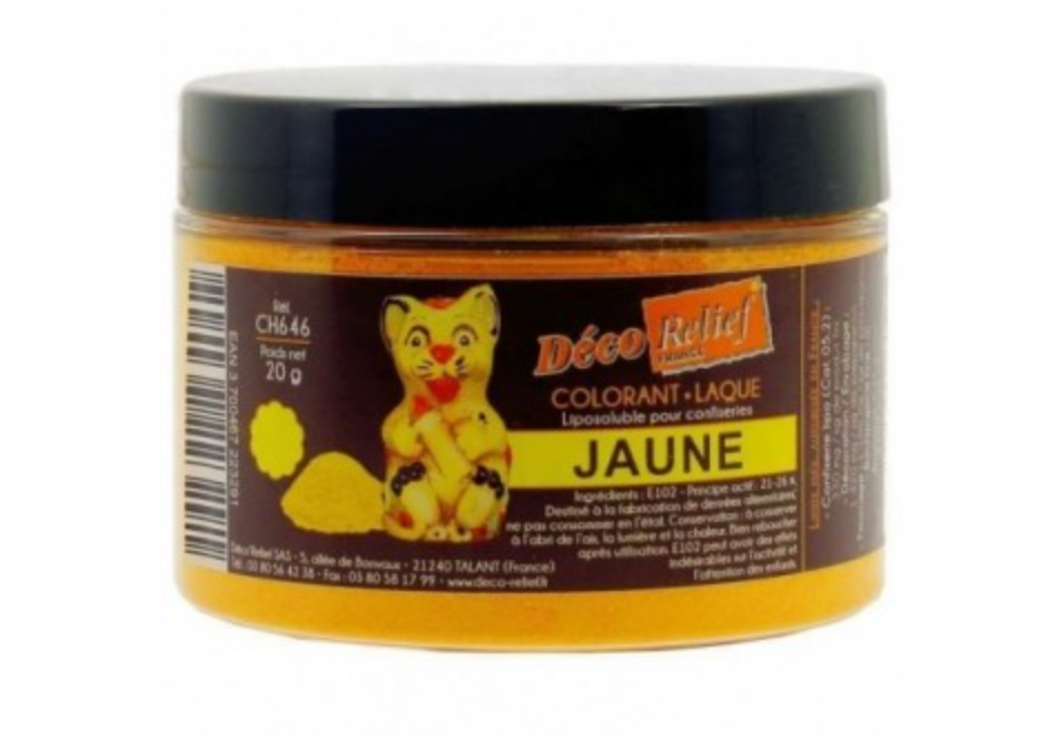 DECO RELIEF COLOUR for Chocolate -Gloss Yellow 20g # CH646
