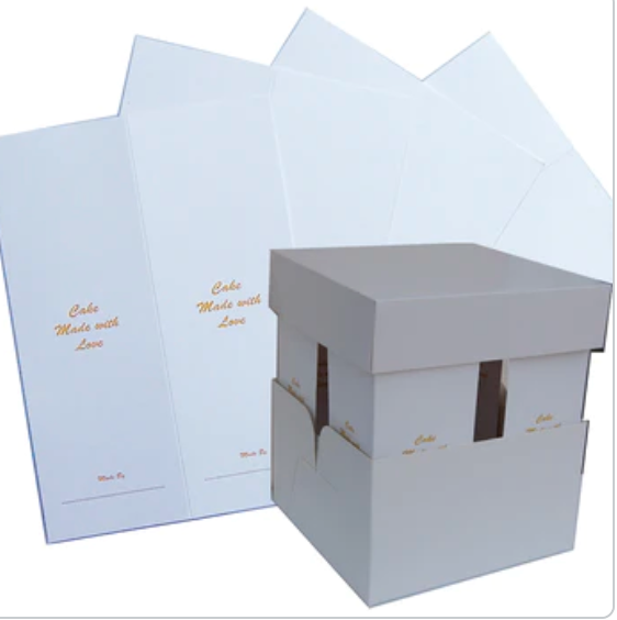 Cake Box Extension Corner Card/ Corner Cards CHOOSE A SIZE