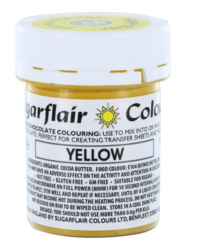 SUGARFLAIR CHOCOLATE colouring paste - 35g CHOOSE A COLOUR