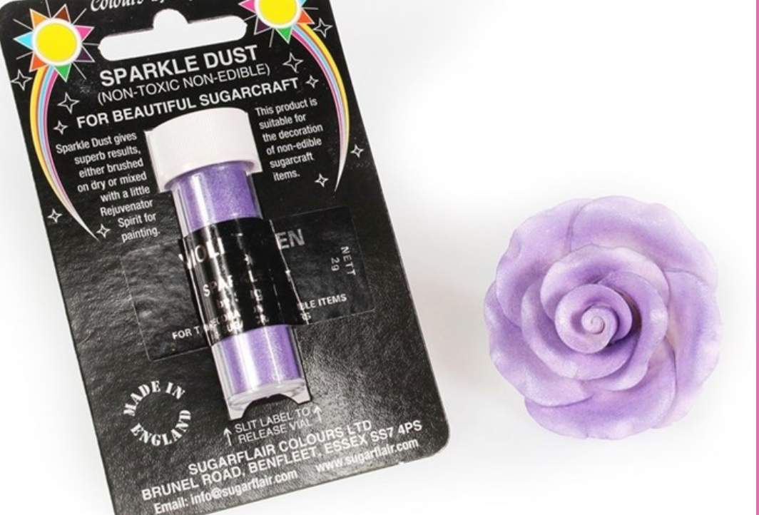 SUGARFLAIR SPARKLE - Dust 2g-Non Edible CHOOSE A COLOUR