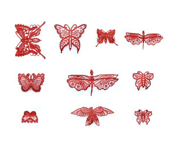 * Claire Bowman Beautiful Butterflies Cake Lace Mat