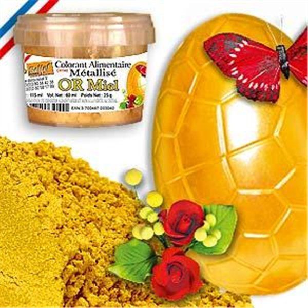 DECO RELIEF COLOUR Honey Gold Lustre powder - 25g CH149