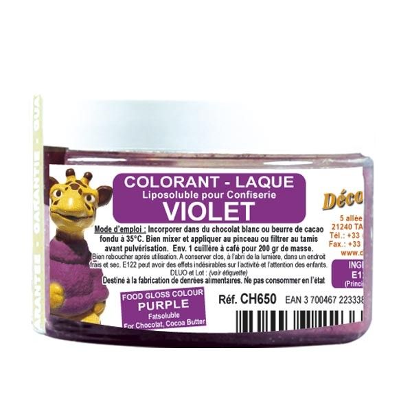 DECO RELIEF COLOUR for Chocolate -Gloss Violet 20g CH650
