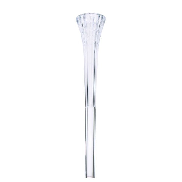 SPIKED CLEAR CAKE PILLARS: 9"-- 4/pk