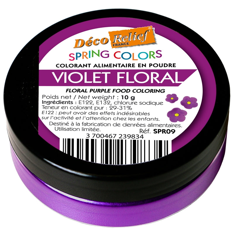 WATER SOLUBLE FOOD COLOURING -FLORAL PURPLE - 10g