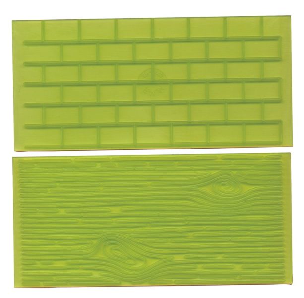 Impression mat - bark and brick FMM Set 1