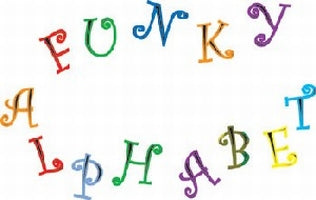 Funky Alphabet, Number Upper AND Lower case SET by FMM