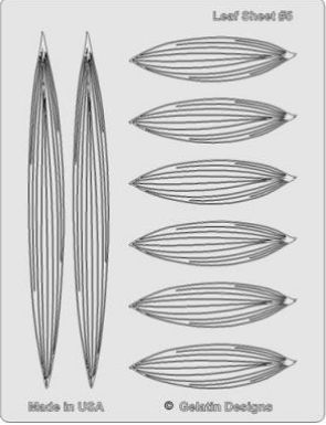 * Gelatin Veining Sheet - Leaf set No 5#46-4562