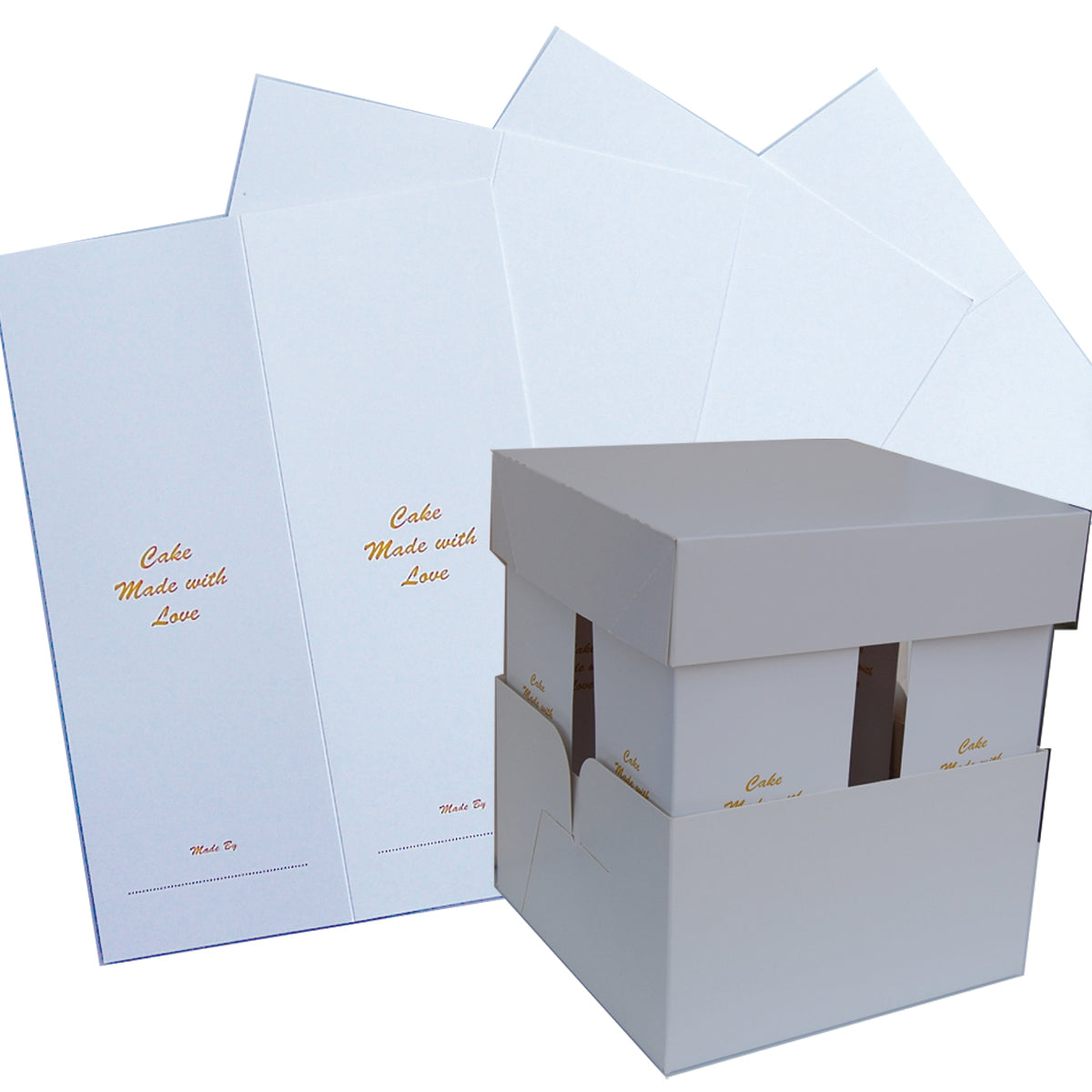 Cake Made with Love Extension Corner Cards 11.5" (set of 4)