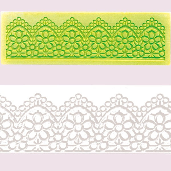 * Silicon Cake Lace Mat Daisy Pattern Fresco #OIL403