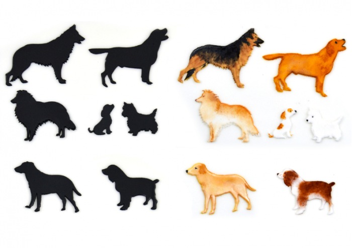 Dog Silhouette Set 1-Patchwork Cutter