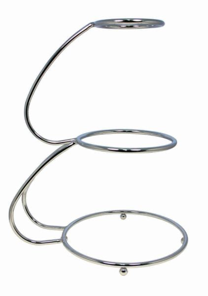 Three Tier 'E' Style Cake Stand-Chrome ( E stand)