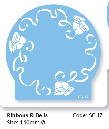 Stencil Ribbon And Bells