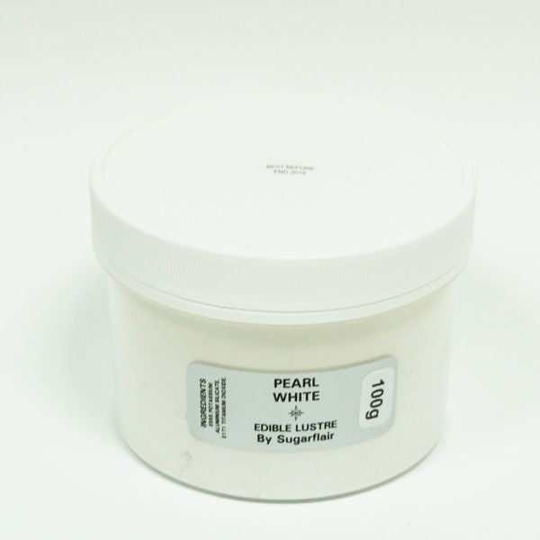 Sugarflair Lustre Dusting -Pearl White -100g Value pack
