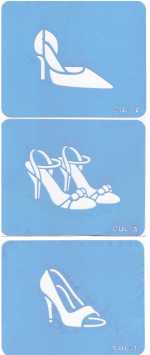 Shoes - Stencil by JEM Set of 3