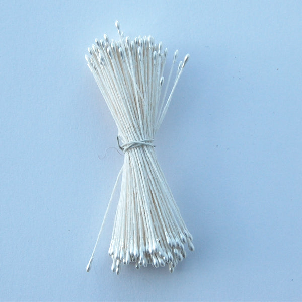 Small Round Stamen Pearl White 1mm (144pieces 288 heads)