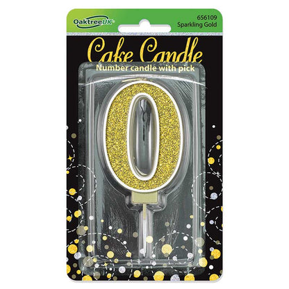 GLITTER NUMBER  CANDLES    (CHOOSE A NUMBER)