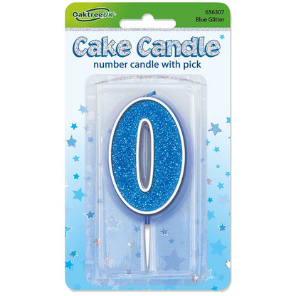 GLITTER NUMBER  CANDLES    (CHOOSE A NUMBER)