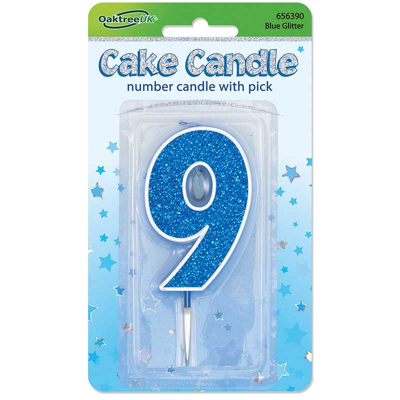 GLITTER NUMBER  CANDLES    (CHOOSE A NUMBER)