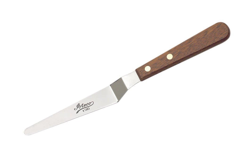 Ateco Wood Handle Pointed Palette Knife- 4.75" (No. 1383)