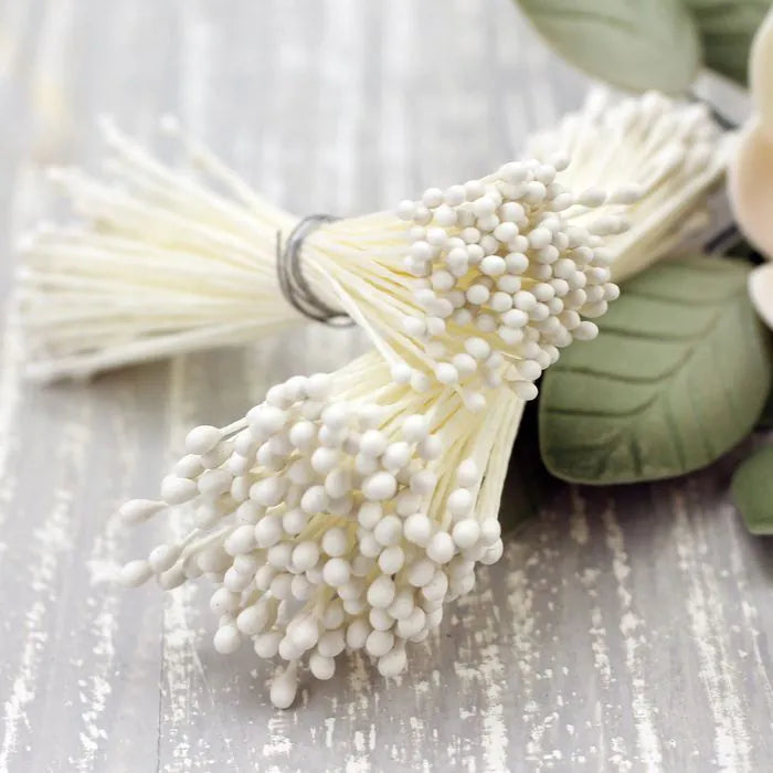 Micro Round Stamens  (estimate 144 pcs, 288 Heads / bunch)