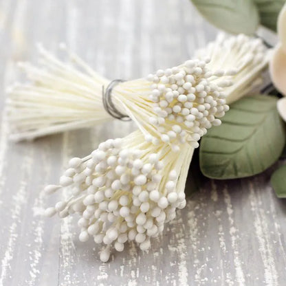 Micro Round Stamens  (estimate 144 pcs, 288 Heads / bunch)