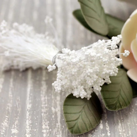 White Gypsophilia Stamen #FSGY10 (144pieces 288 heads)