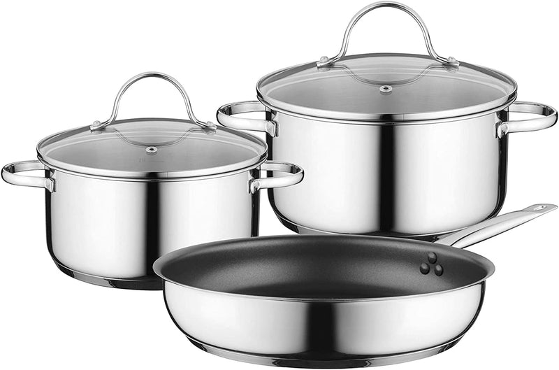 Siemens HZ9SE030 Stainless Steel Pot and Pans Set (3)