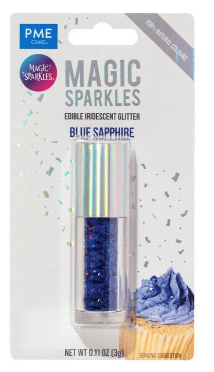 Magic Sparkles, Edible Iridescent Glitter -3g (PME)  CHOOSE A COLOUR